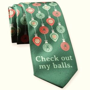 Mens Check out my Balls Necktie